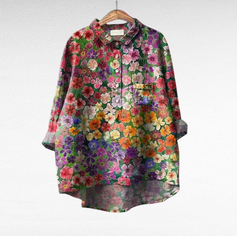 Vanluxe Klassieke Bloemen blouses