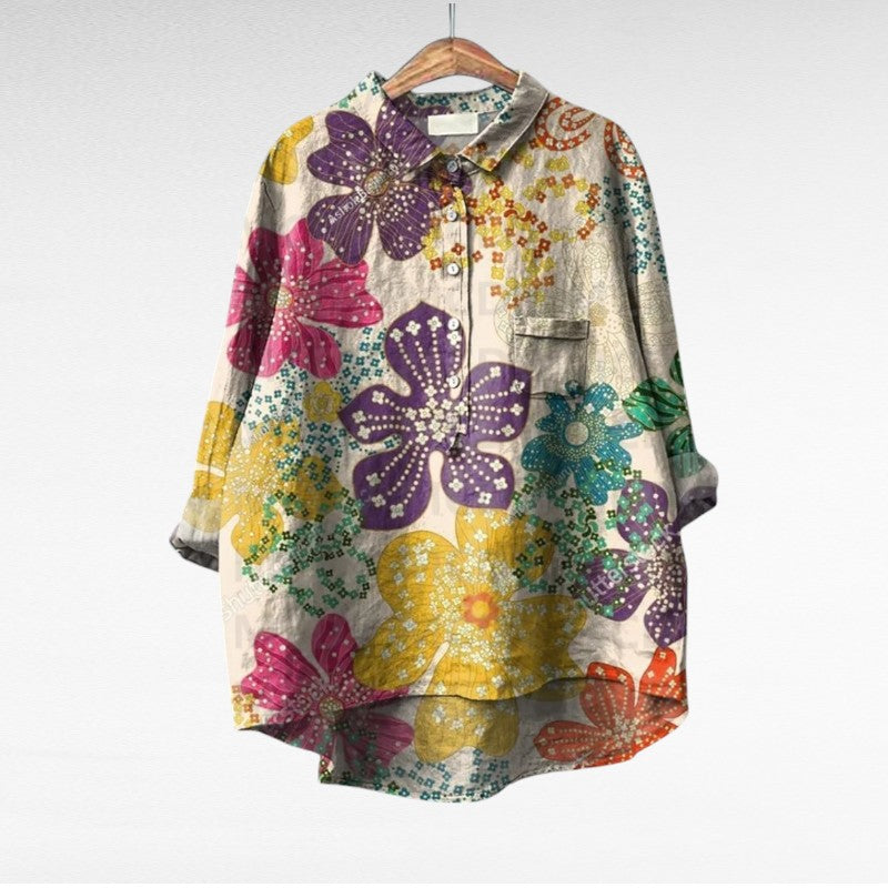 Vanluxe Klassieke Bloemen blouses