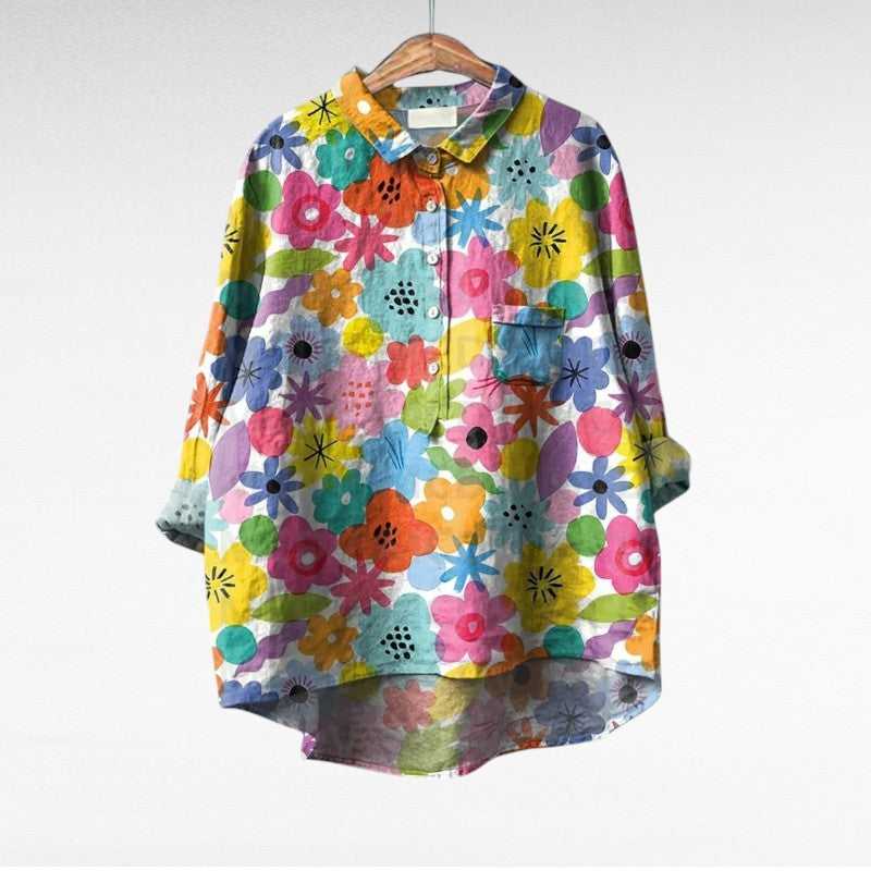 Vanluxe Klassieke Bloemen blouses