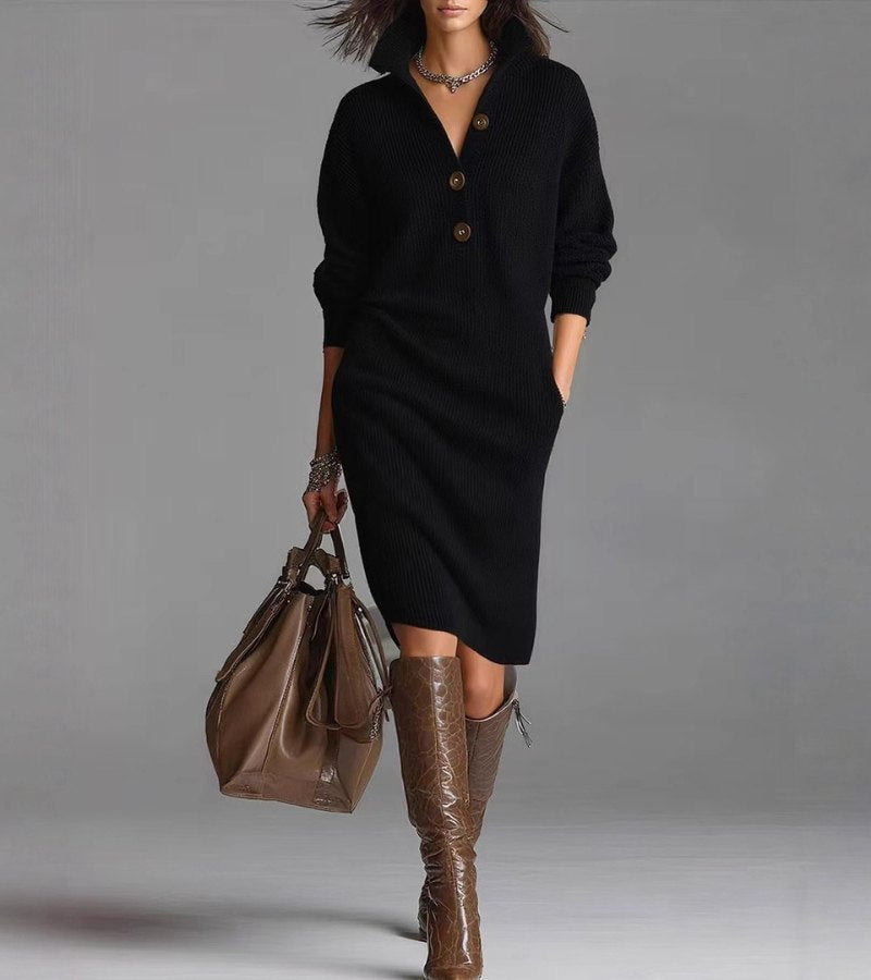 Falado - Warme elegante jurk | Comfortabel