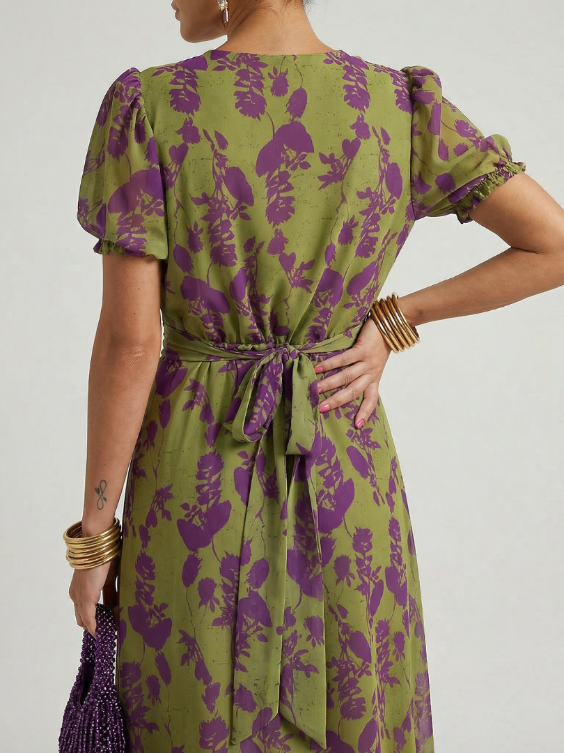Talia | Relaxte Bloemen Midi Jurk