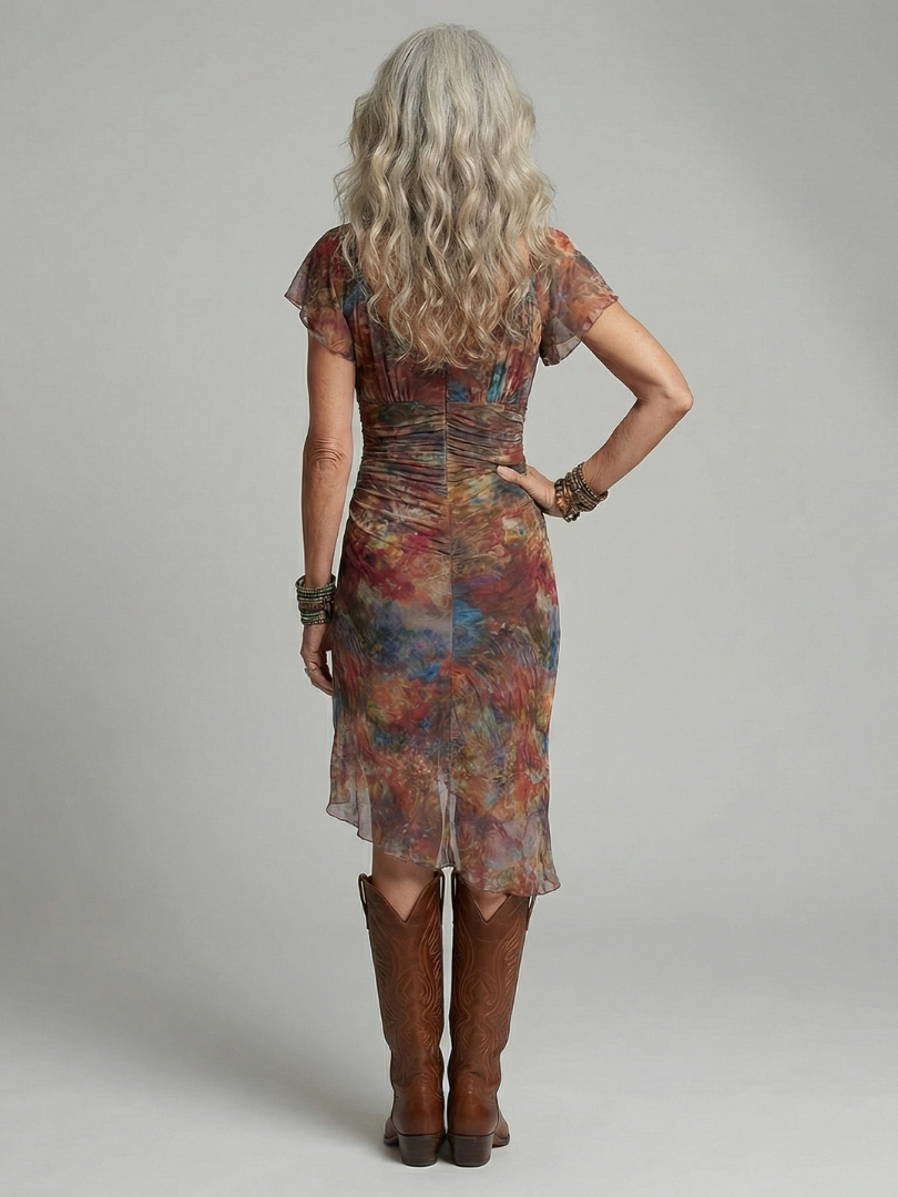 Aeris | Vintage Midi Jurk