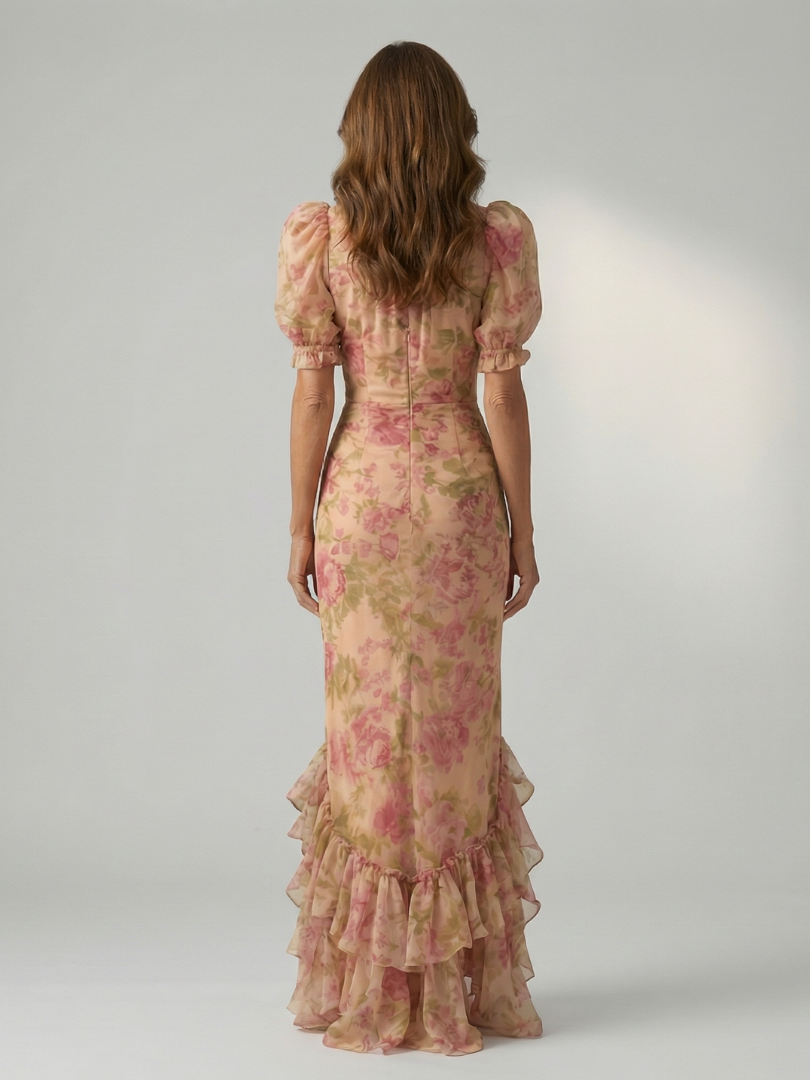 Vilma | Hoge Hals Maxi jurk