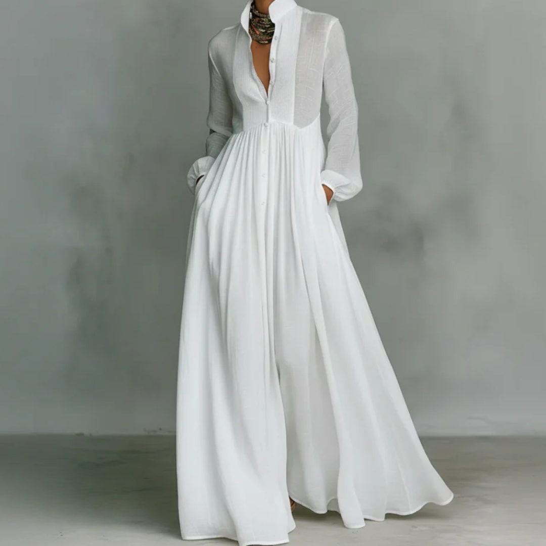 Falado - Minimalistische maxi-jurk