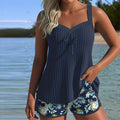 Zenviro® | Tankini Gestreept met Tweedelig Strandbroekje
