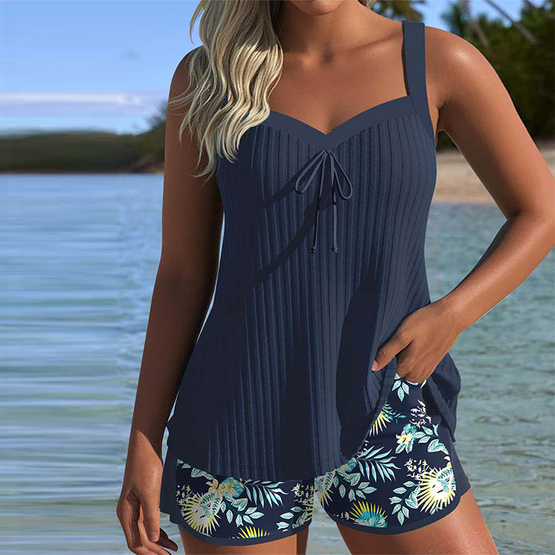 Zenviro® | Tankini Gestreept met Tweedelig Strandbroekje