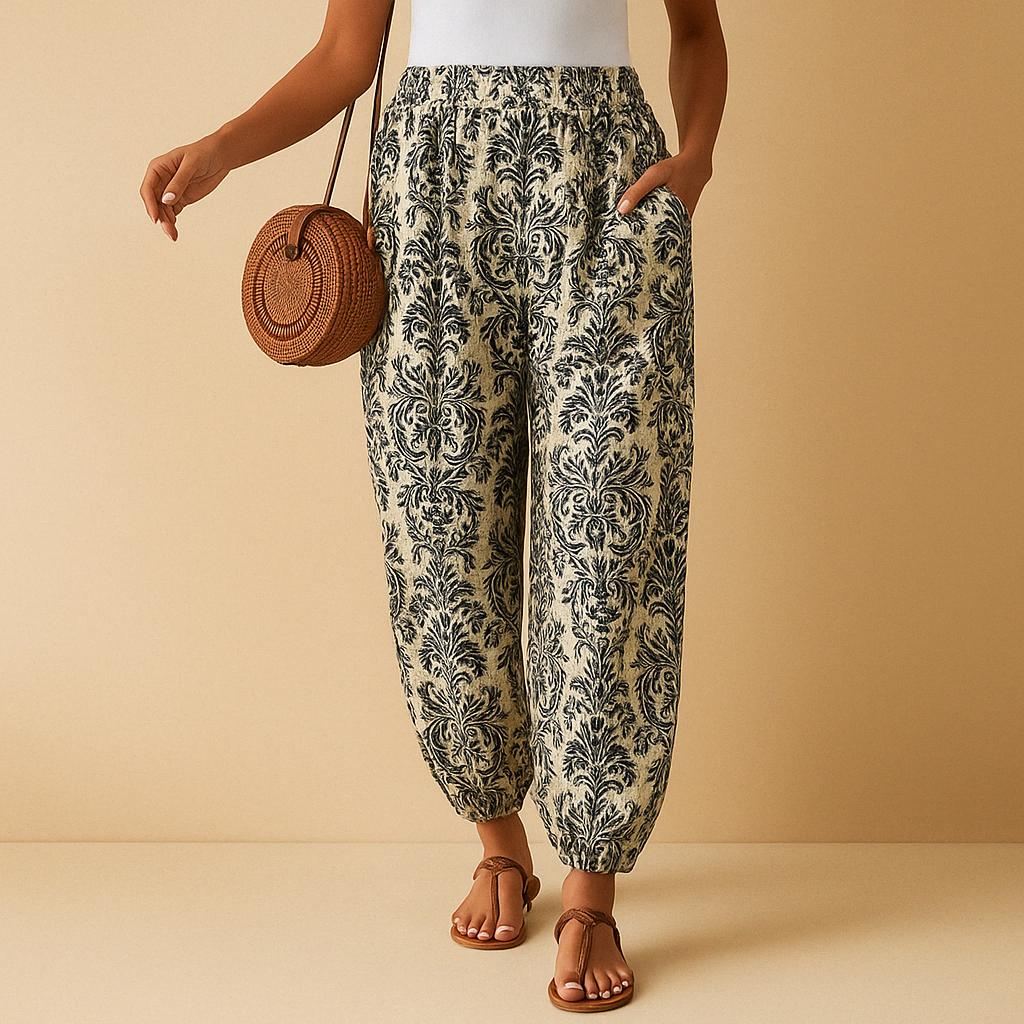 Elena | Boho hoge taille broek voor dames