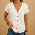 Elegante blouse met klassieke kraag voor dames | Merel
