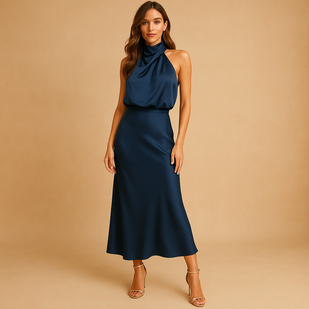 Elise | Elegante damesjurk van ademende stof voor lente en zomer