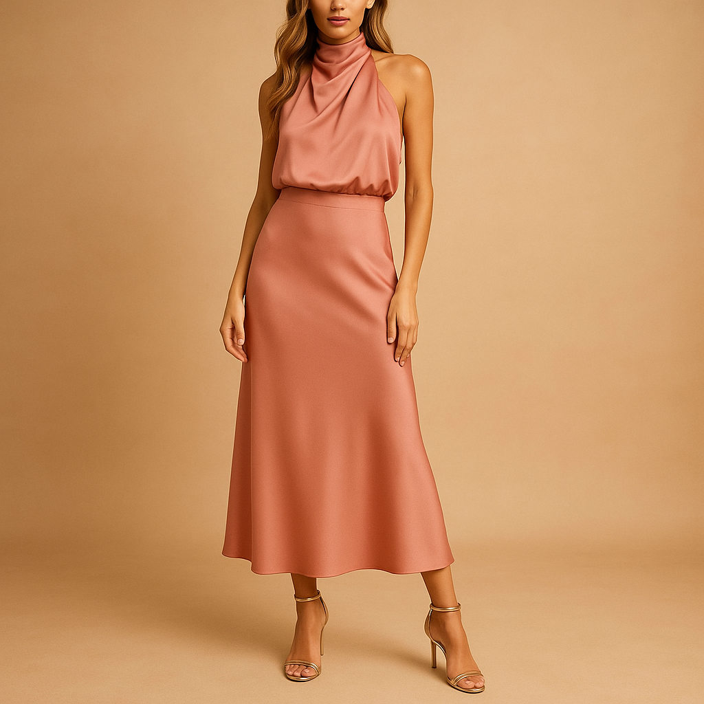 Elise | Elegante damesjurk van ademende stof voor lente en zomer