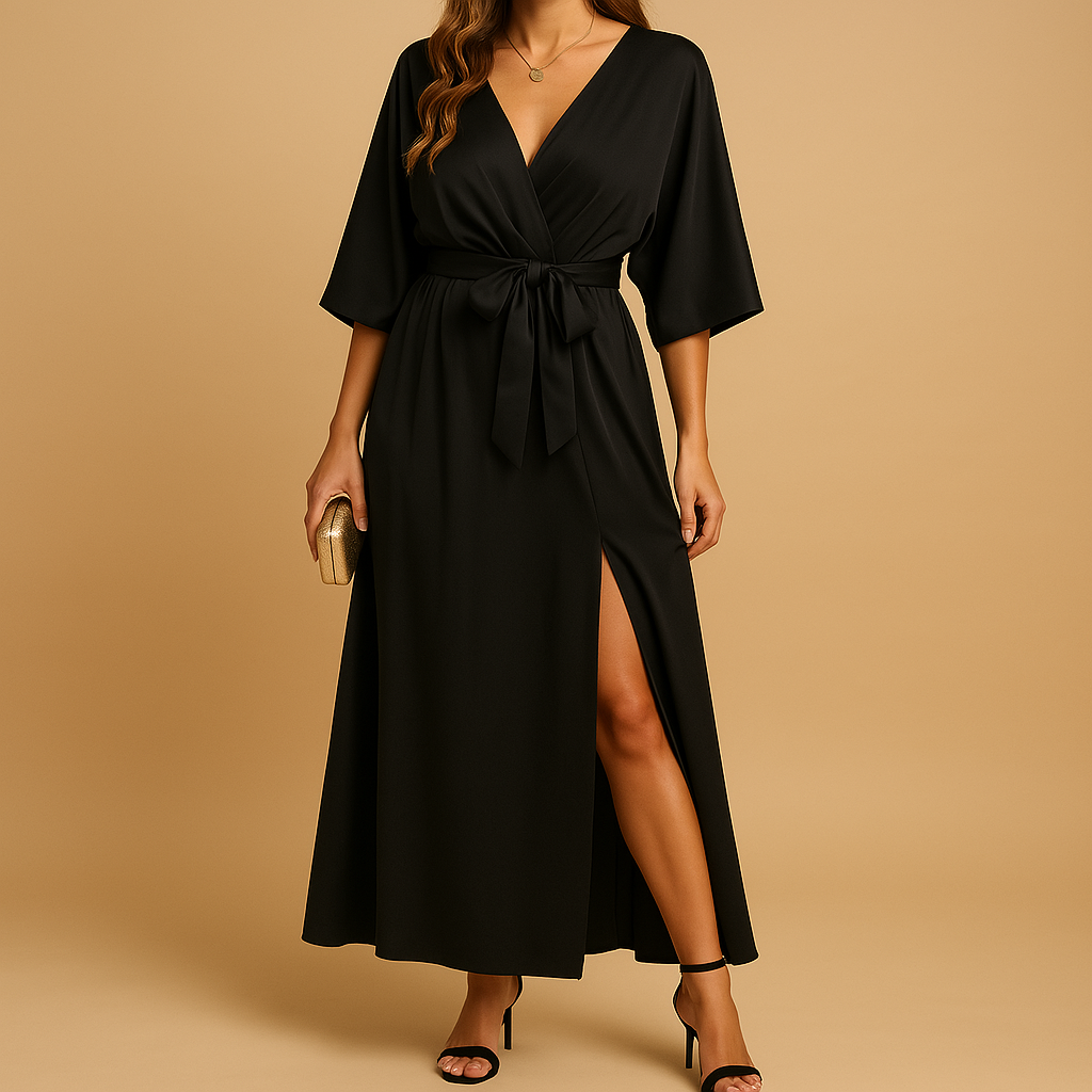 Leona | Elegante V-hals jurk voor dames