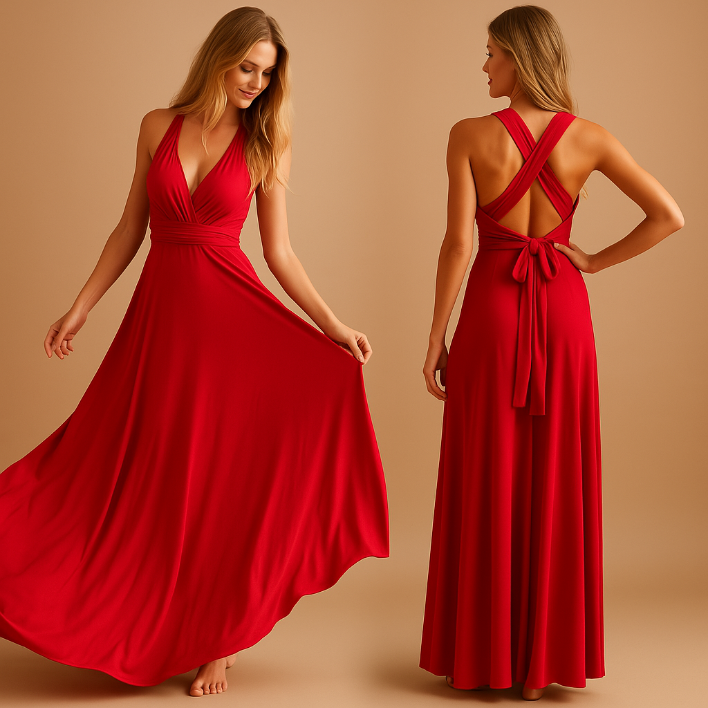 Mila | Wikkeljurk met overlengte bandjes voor dames