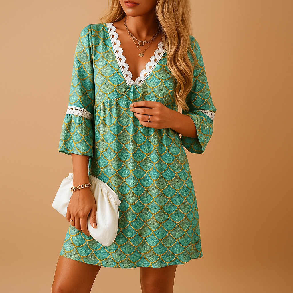 Lotte | Luchtige zomerjurk met korte mouwen voor dames