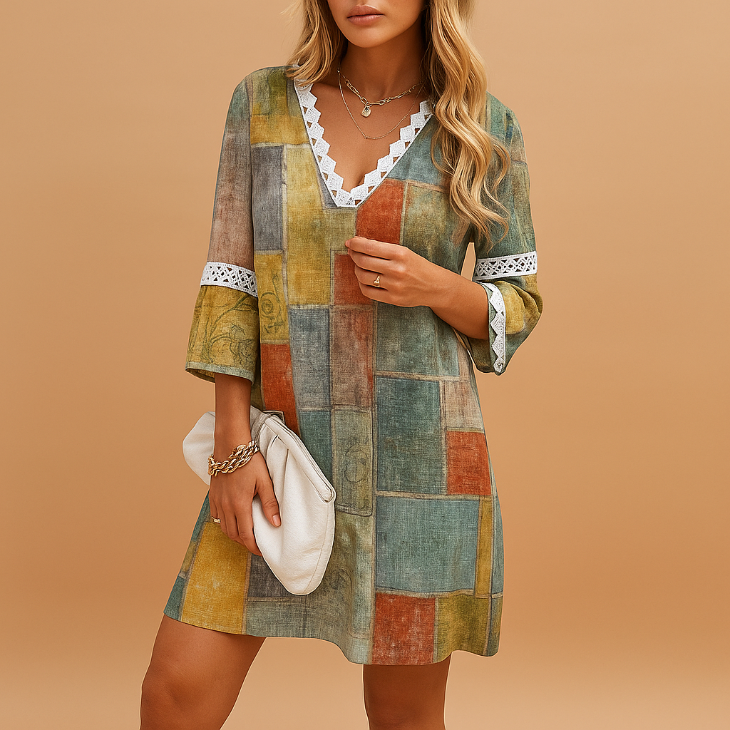 Lotte | Luchtige zomerjurk met korte mouwen voor dames