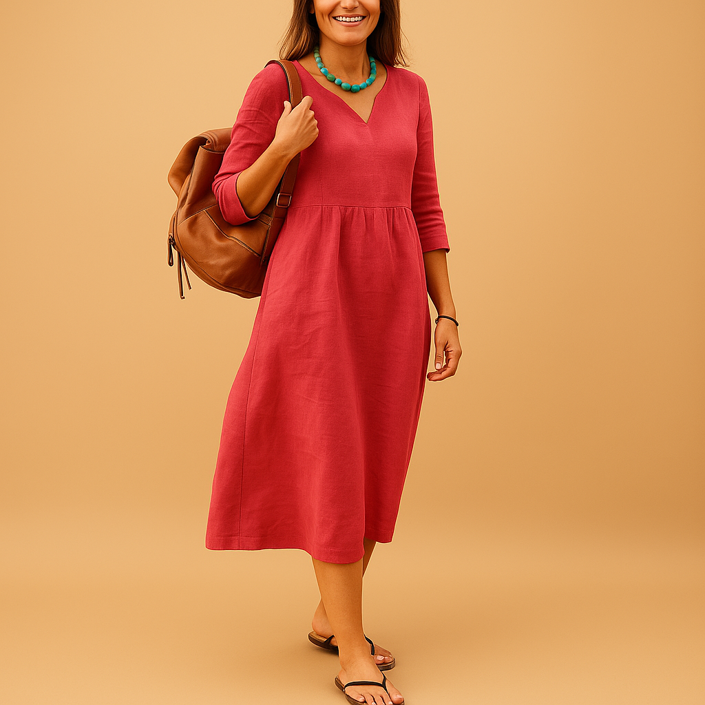 Elise | Elegante casual midi-jurk voor dames