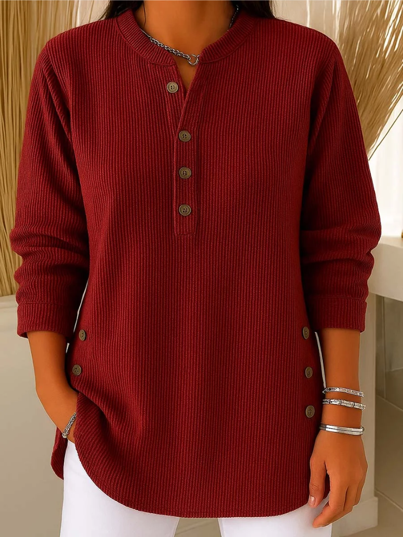 Livia – Trui met subtiele knoopdetails