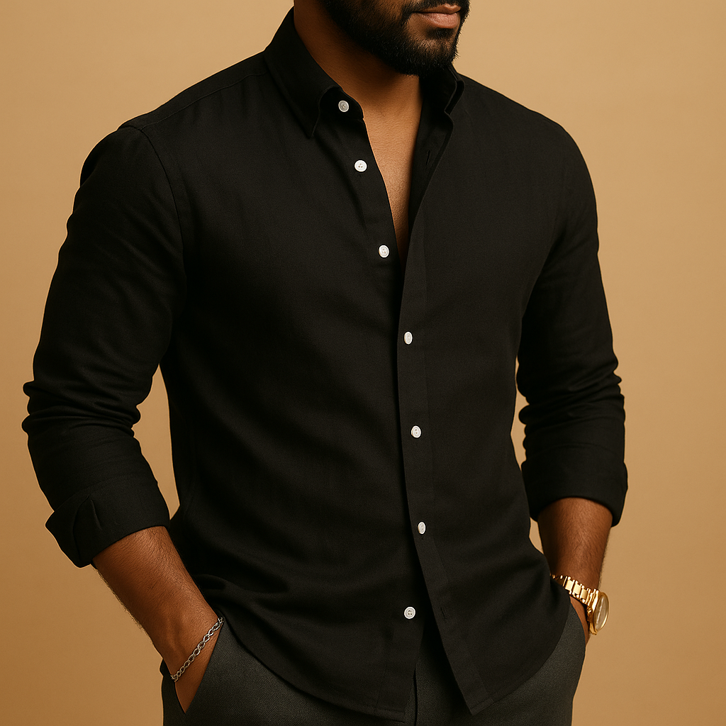 Lichtgewicht zomers overhemd met relaxte pasvorm voor heren | Hugo