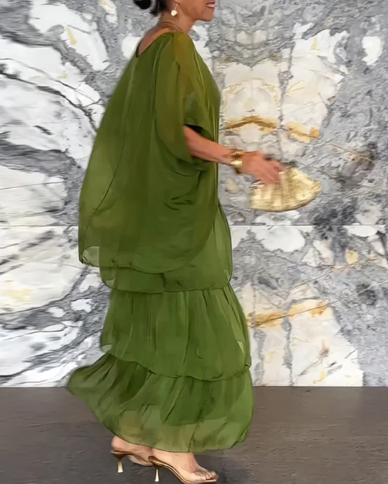 Zenviro - Elegante, soepel vallende maxi-jurk