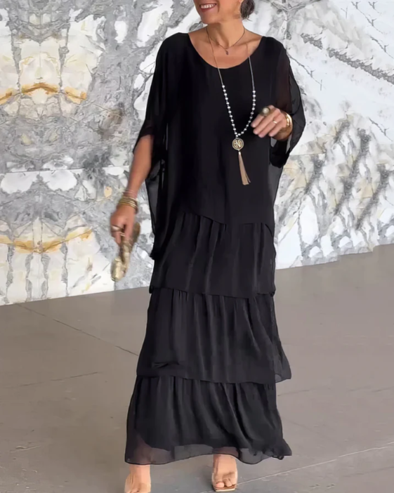 Zenviro - Elegante, soepel vallende maxi-jurk