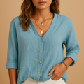 V-hals blouse voor dames | Mila