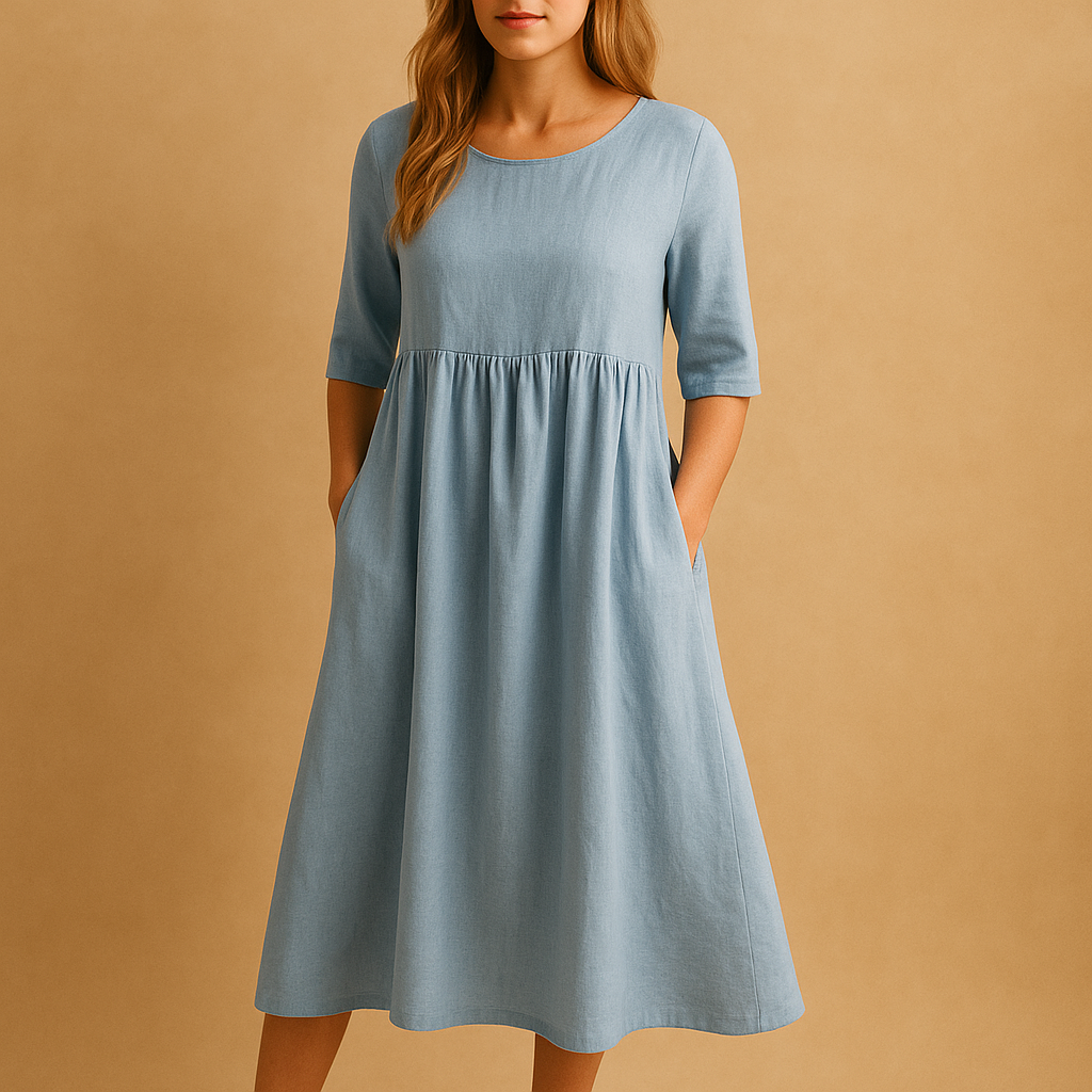 Mila | Vintage midi-jurk met retro charme voor dames