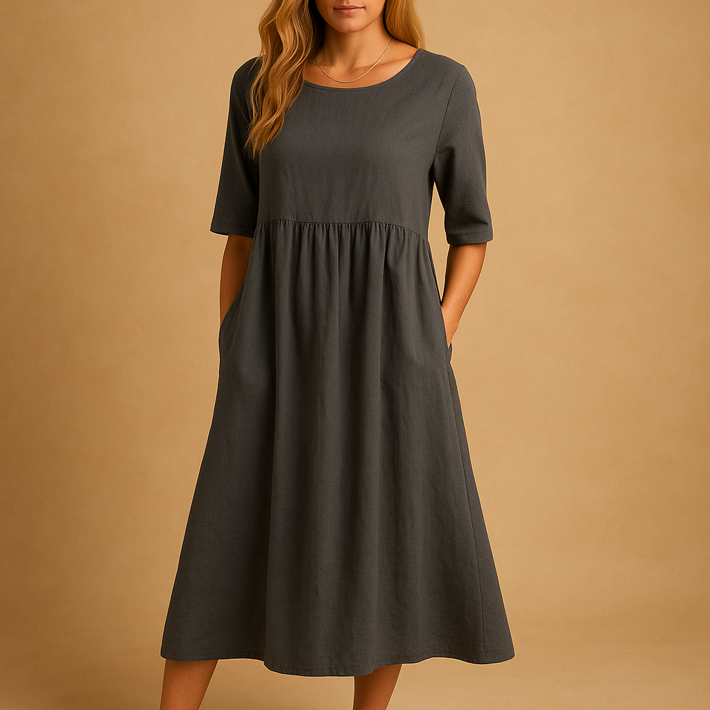 Mila | Vintage midi-jurk met retro charme voor dames