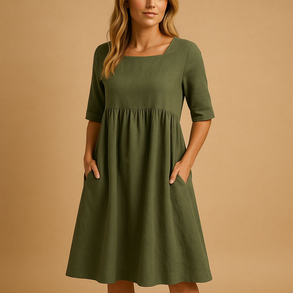 Mila | Vintage midi-jurk met retro charme voor dames
