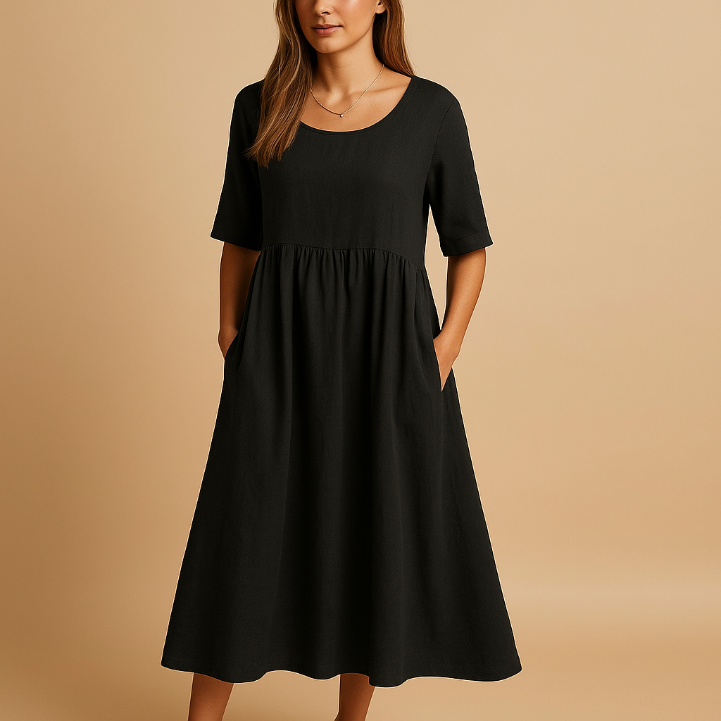 Mila | Vintage midi-jurk met retro charme voor dames
