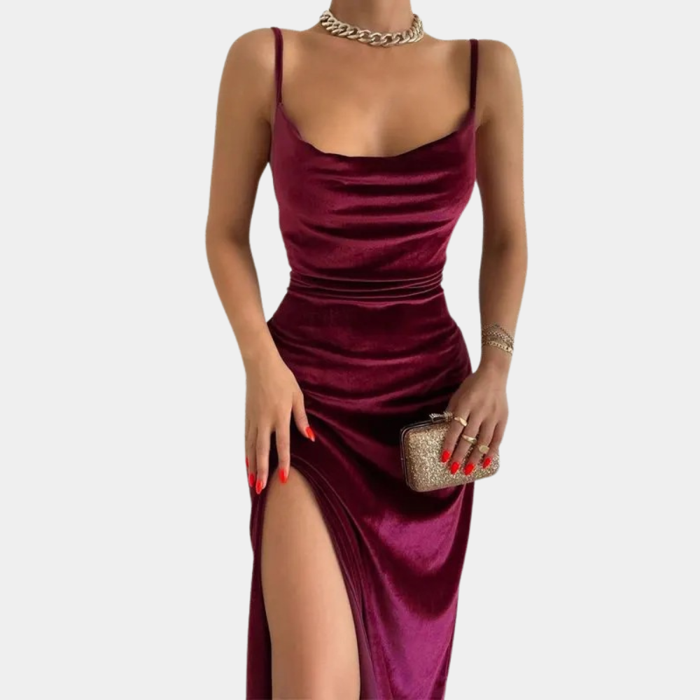 Mouwloze Zomerjurk met Split – Elegant & Comfortabel