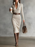 Zenviro™ | Elegante jurk met halfhoge kraag