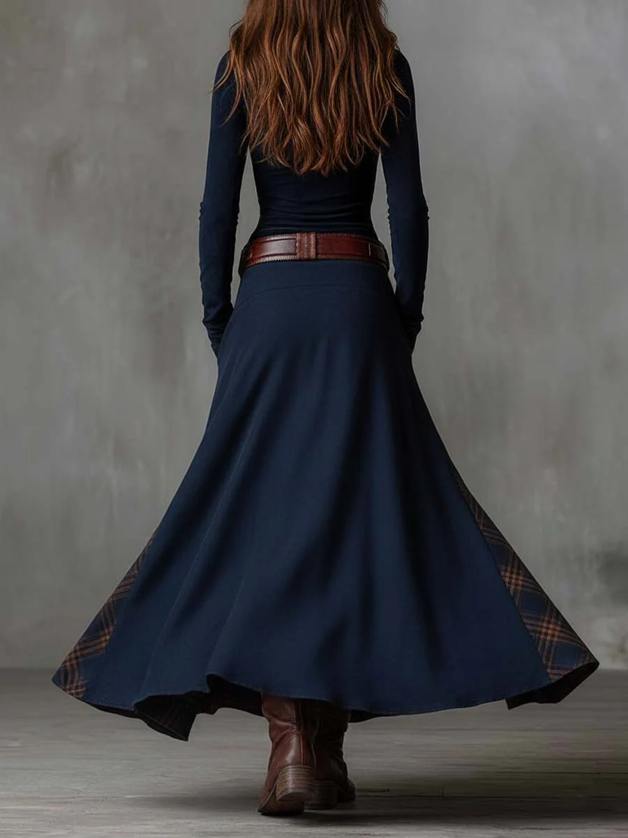 Zenviro™ | Michelle suède maxi-jurk