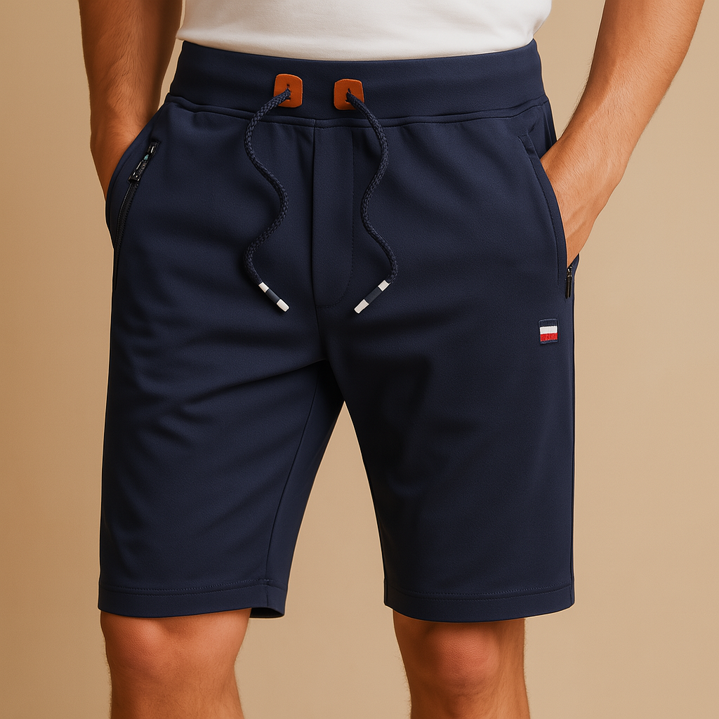 Ademend sportief short met zakken voor heren | Gijs
