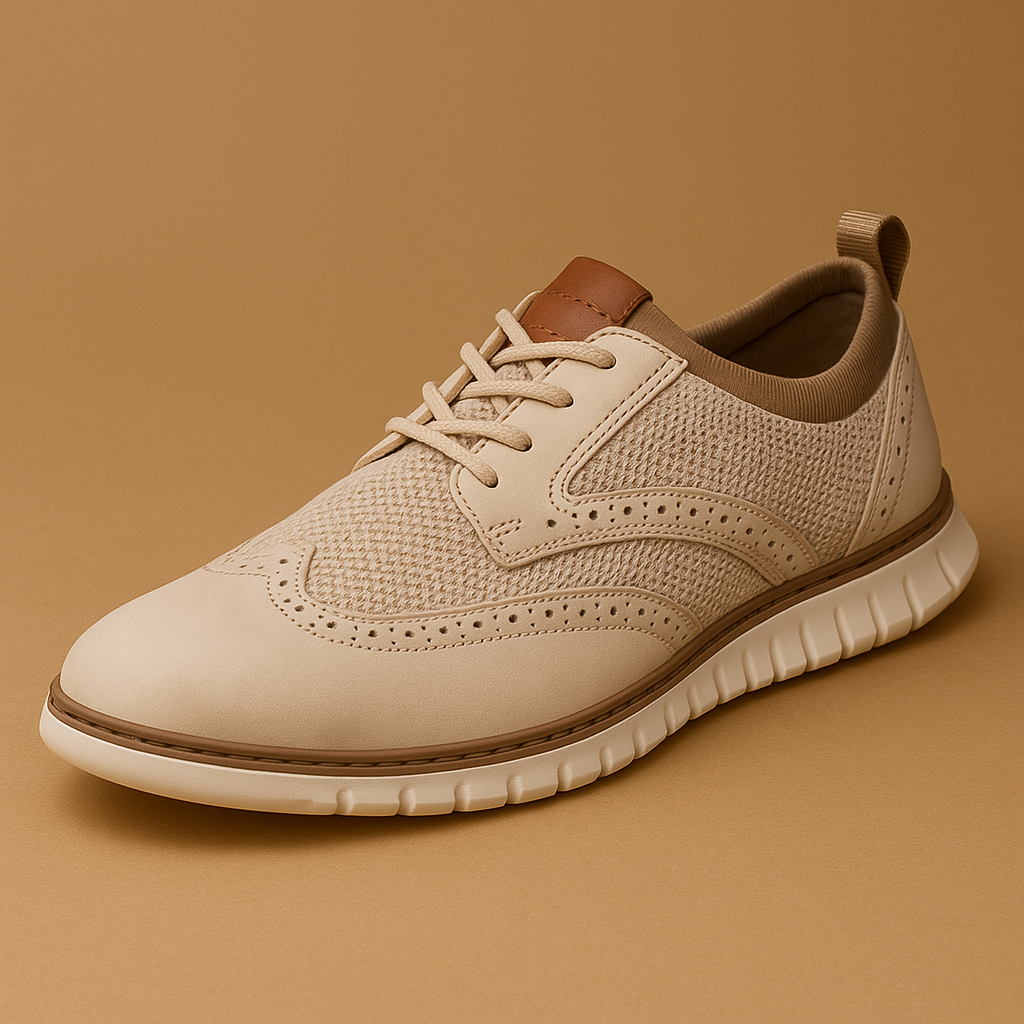 Ademende herenschoenen met brogue detail voor heren | Thijs