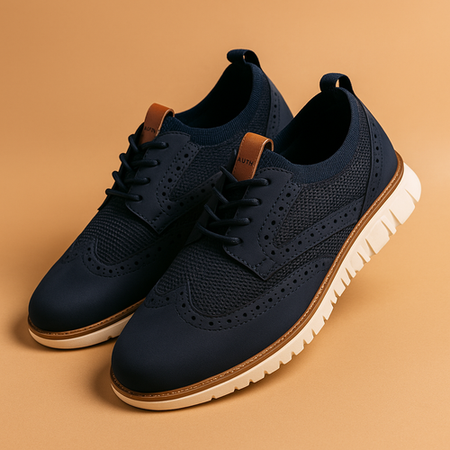 Ademende herenschoenen met brogue detail voor heren | Thijs