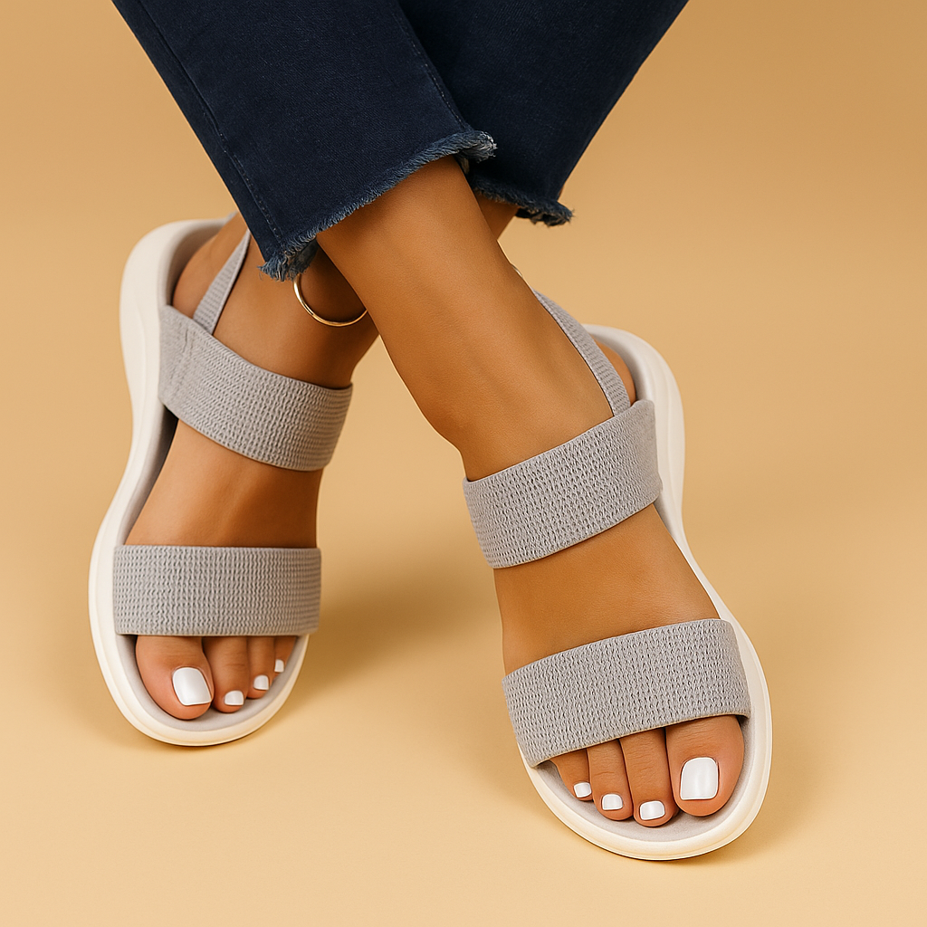 Ademende platte sandalen voor dames | Lianne