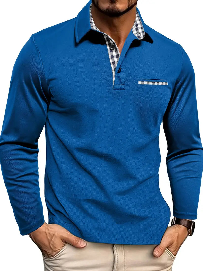 Laluna® | Poloshirt met lange mouwen