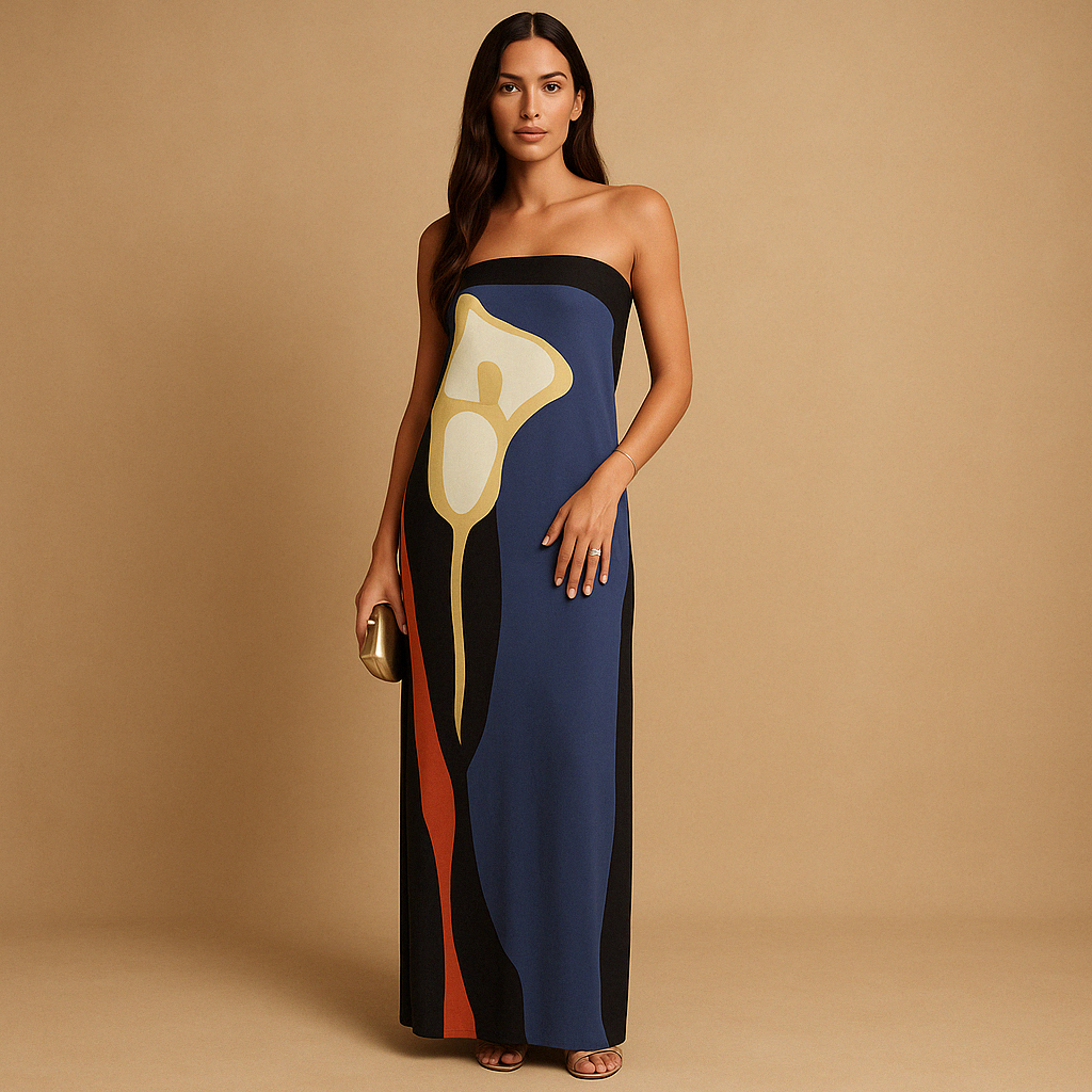 Bedrukte zomerjurk met flatterende pasvorm voor dames | Natalie