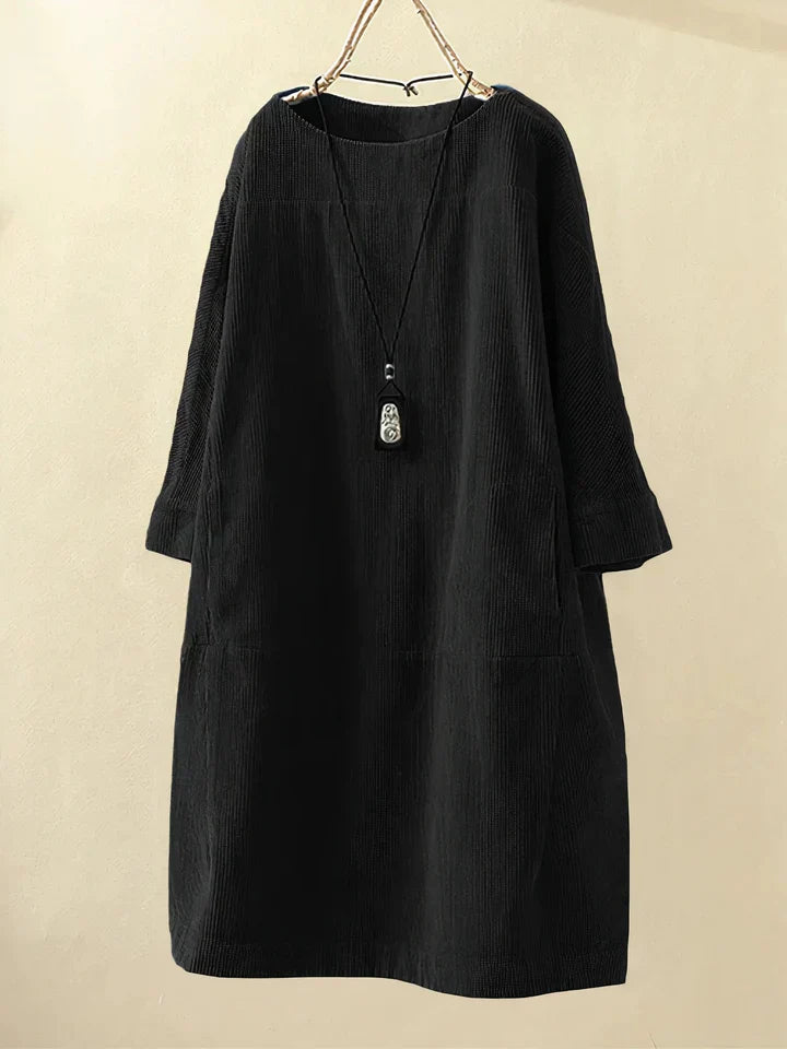 Zenviro - Comfortabele vintage corduroy tuniek