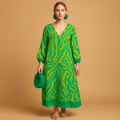 Mila | Boho maxi-jurk met lange mouwen voor dames