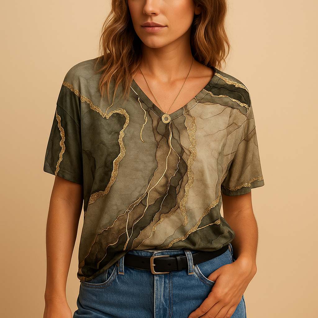 Boho top met losse pasvorm en sierdetails voor dames | Marissa