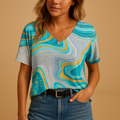 Boho top met losse pasvorm en sierdetails voor dames | Marissa