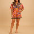 Boho zomer jumpsuit met wijde pijpen voor dames | Tessa