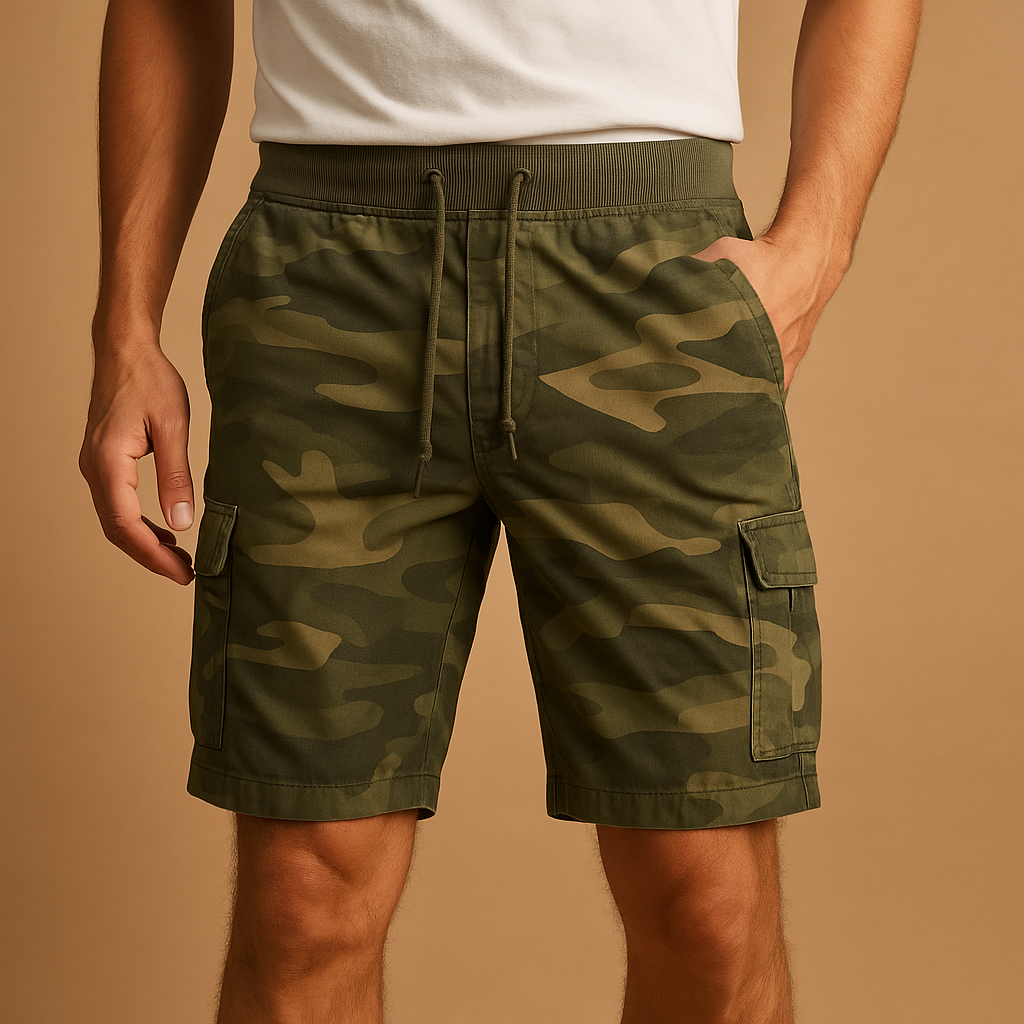 Camouflage shorts voor heren | Giel