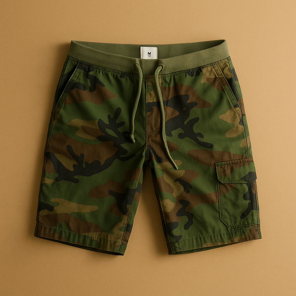 Camouflage shorts van katoen voor heren | Giel