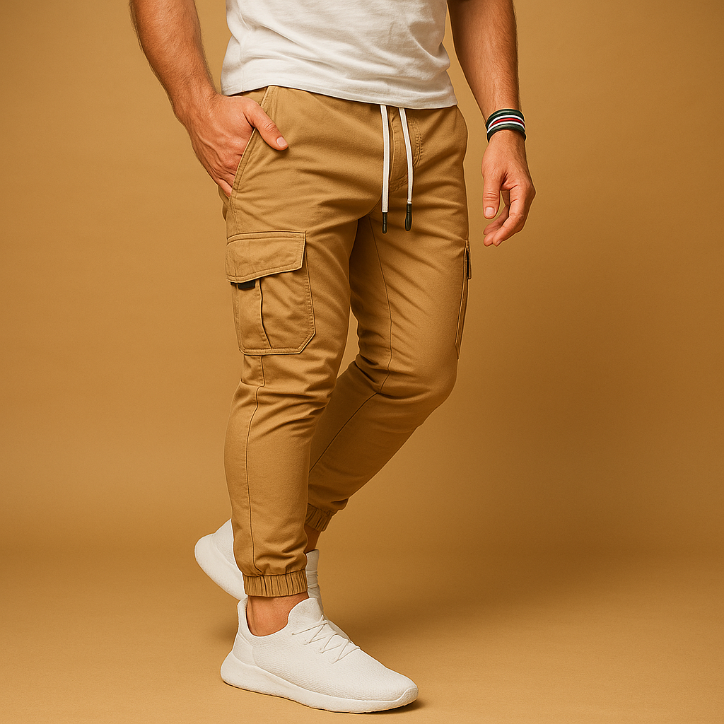 Daan | Cargo broek met zakken voor heren
