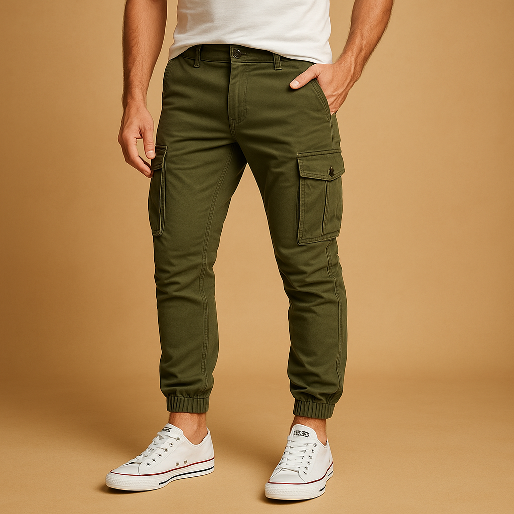 Daan | Cargo broek met zakken voor heren