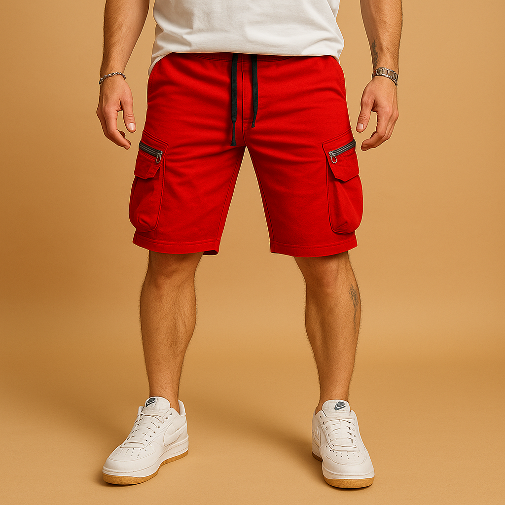Cargo shorts met verstelbaar trekkoord voor heren | Mats
