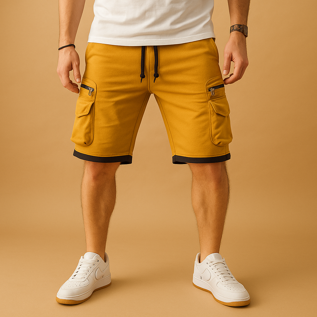 Cargo shorts met verstelbaar trekkoord voor heren | Mats