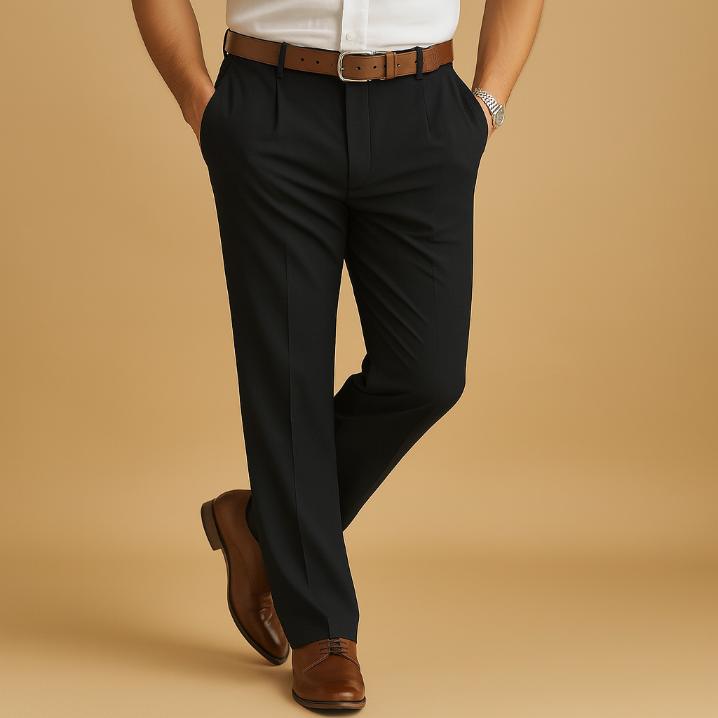Casual chino broek met elegante pasvorm voor heren | Daan