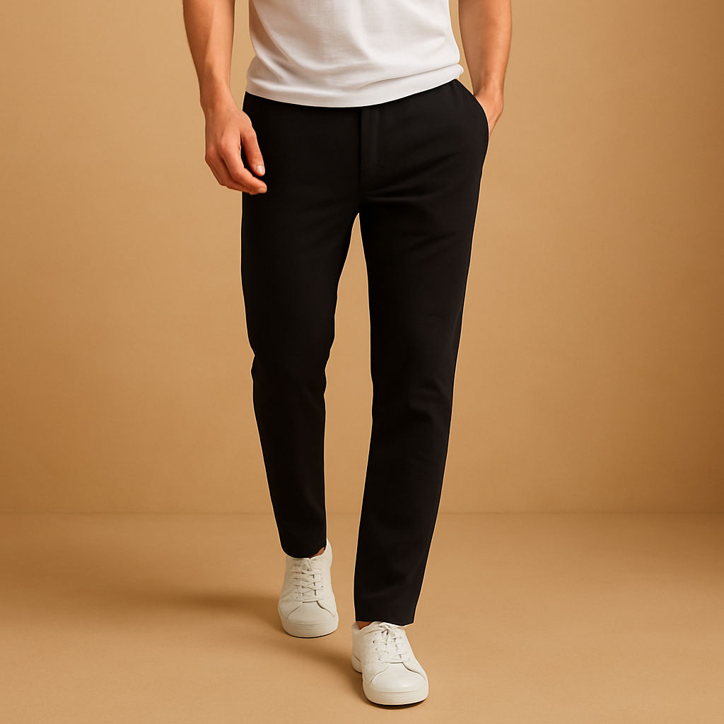 Casual broek met elastische tailleband voor heren | Jurre